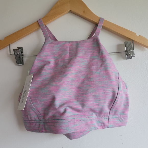 Outdoor Voices, Flow Strappy Sports Bra, Watermelon Sugar, Size Small - Picture 7 of 11